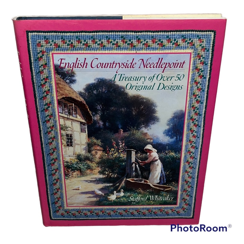 English Countryside Needlepoint book of 50+ designs 1988 hardback
